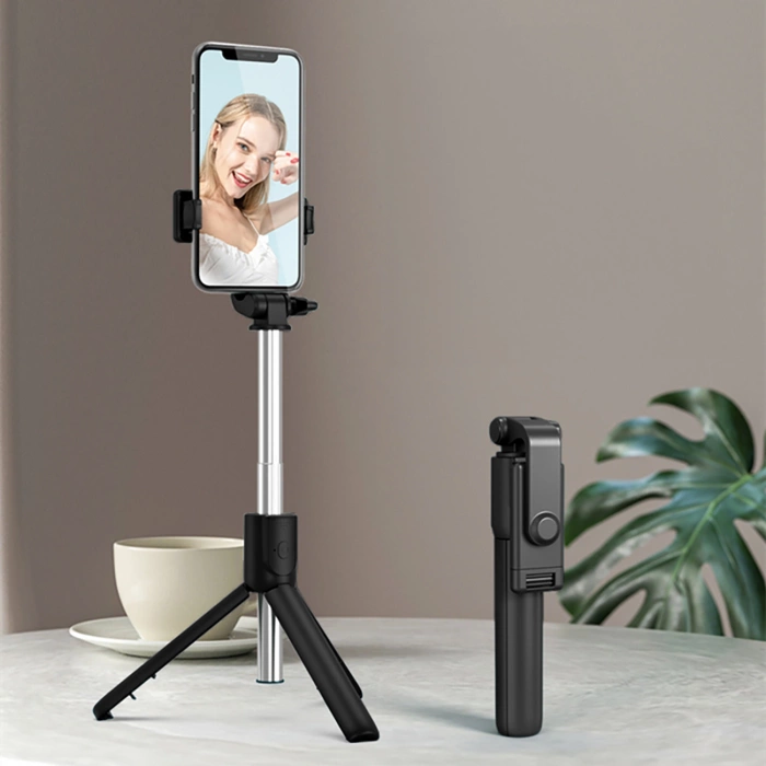 Selfie stick WRY1S telescopic tripod 0.7m for phone - black