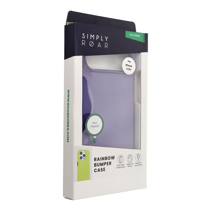 ROAR futerał RAINBOW BUMPER kompatybilny z MagSafe do IPHONE 17 Air fioletowy
