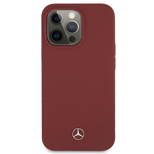 Funda MERCEDES Apple iPhone 13 Pro Max Silicone Line Red Hardcase
