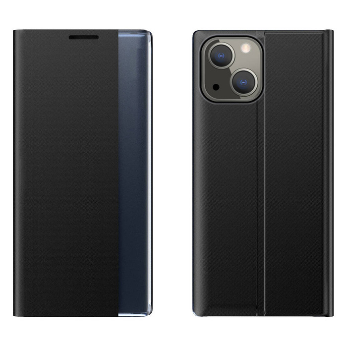 Sleep Case Custodia tipo libreria con Smart Window per iPhone 13 mini nero