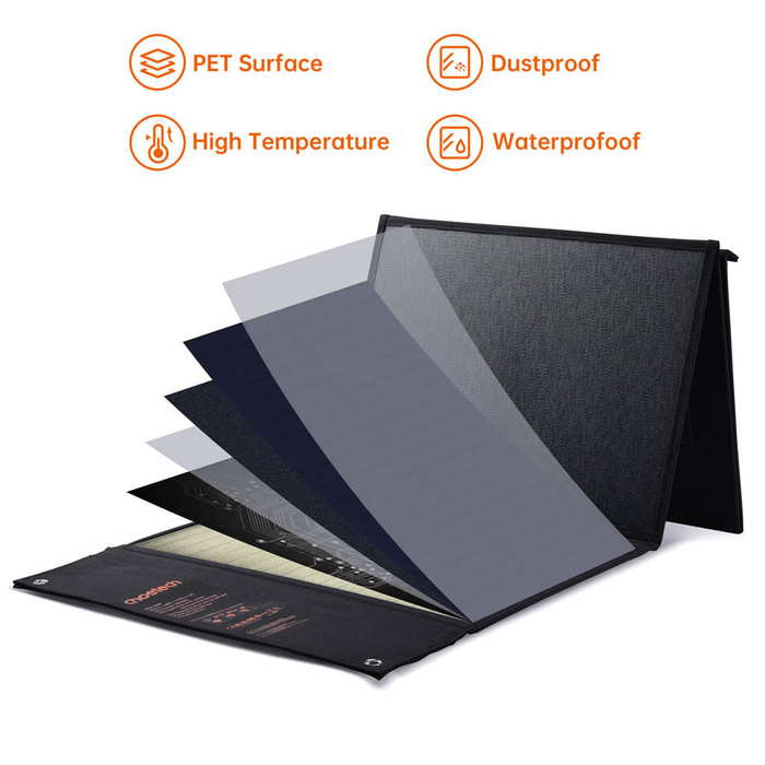 Choetech Faltbares Solarladegerät 120W 1 x USB Typ C / 2 x USB Typ A (SC008)