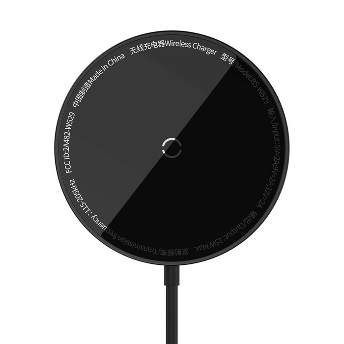 Chargeur à induction Baseus Simple Mini3 MagSafe 15W noir