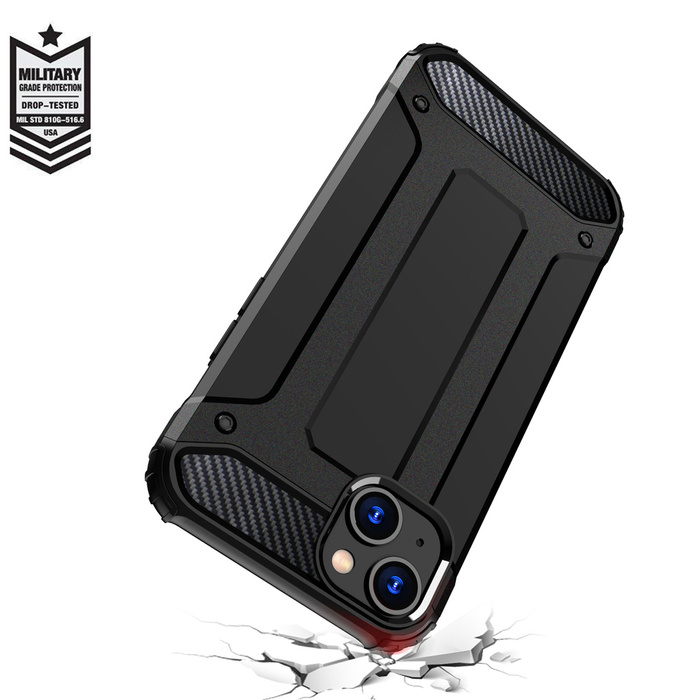 Pouzdro iPhone 15 Hybrid Armor – černé