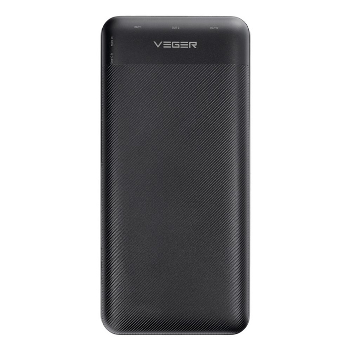 Powerbank Veger L30 (W3008PD) PD QC3.0 3A 20W 30000 mAh czarny