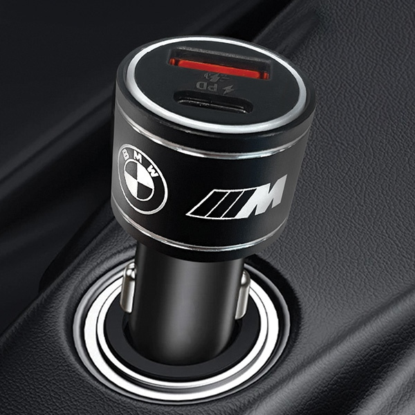 BMW cargador BMCCMUSBCK PD-QC 3.0 20W Carga rápida negro/negro M Edition