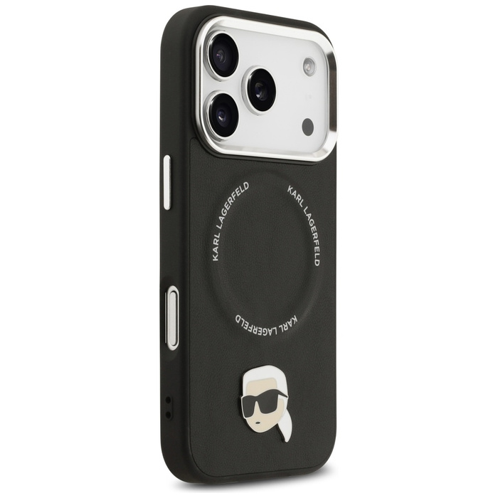 Etui Karl Lagerfeld Karl Pin MagSafe do  iPhone 17 Pro czarny