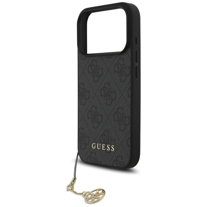 Etui Guess 4G Charms Collection MagSafe  do iPhone 17 Pro czarny