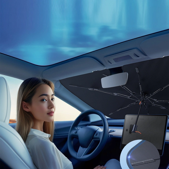 Baseus CoolRide BS-CN013 umbrella sunshade - black