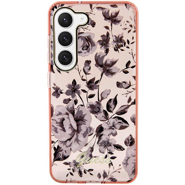 Funda Guess Guhcs23shcfwsp S23 S911 Pink/pink Hardcase Flower Collection Case