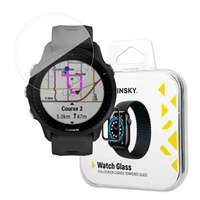 Wozinsky Pegamento completo Vidrio templado Vidrio templado para Garmin Forerunner 955 9H Pantalla completa Cubierta completa con marco negro