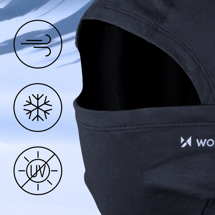 Wozinsky Balaclava WTBBK2 XL passamontagna termico sotto il casco - nero