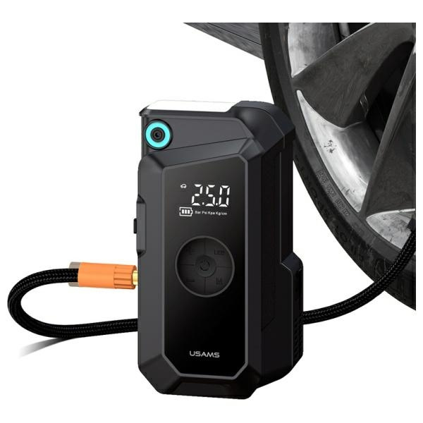 USAMS Jumpstarter Powerbank 8000mAh +     wbudowana latarka czarny/black ZB287