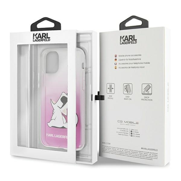 Cover KARL LAGERFELD Apple iPhone 12 Pro Max 6.7 Choupette Fun KLHCP12LCFNRCPI Rosa Hardcase