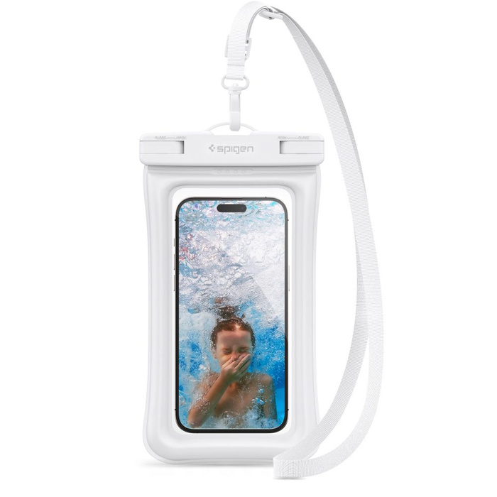 Case Spigen A610 Universal Waterproof Float Case White Case
