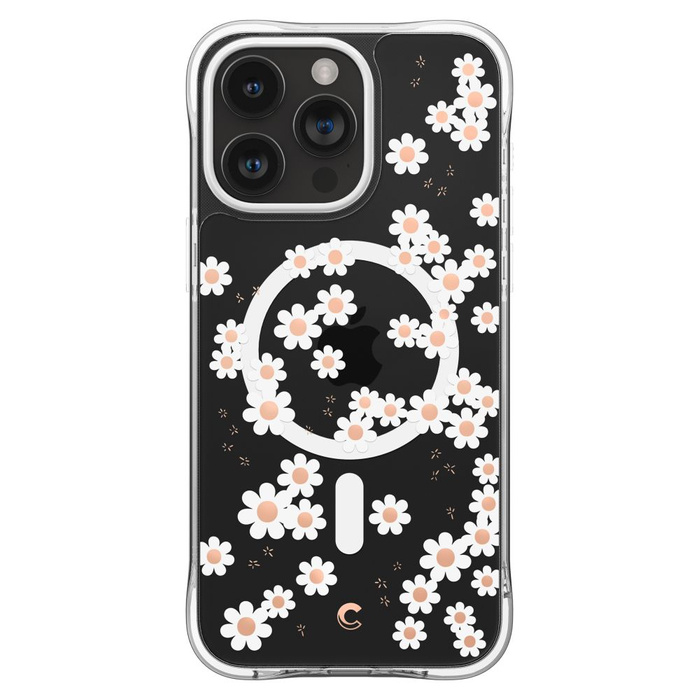 Case iPhone 15 Pro Max Spigen Cyrill Cecile Mag MagSafe White Daisy Case
