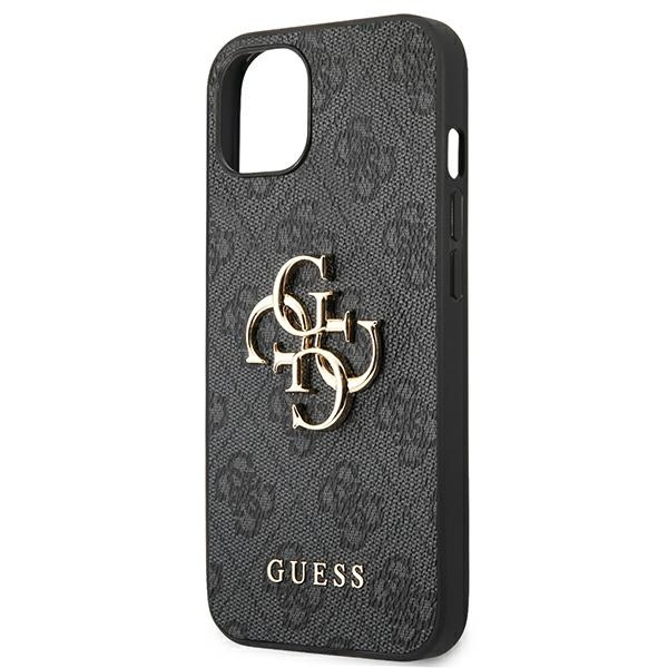 ETUI Guess GUHCP13M4GMGGR iPhone 13 6,1" gris/gris étui rigide 4G Big Metal Logo CASE
