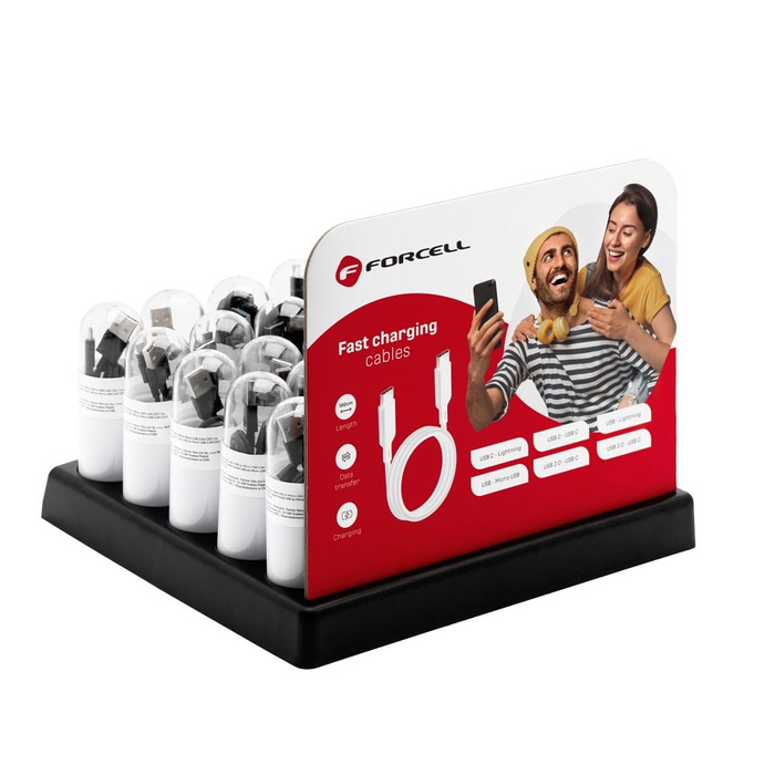 Stand na kable w tubach Forcell 30 miejsc D336 + logo