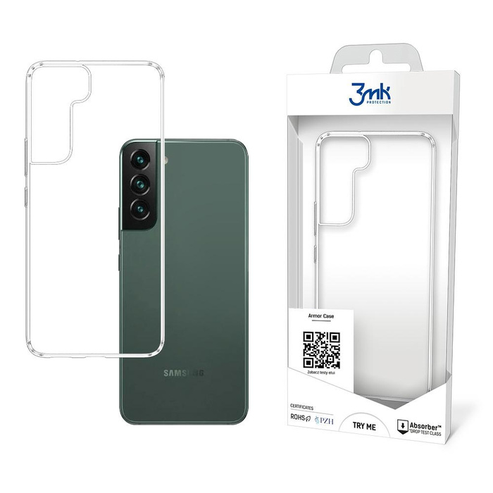Case 3mk Samsung Galaxy S22 Plus All-Safe Armor Clear Case
