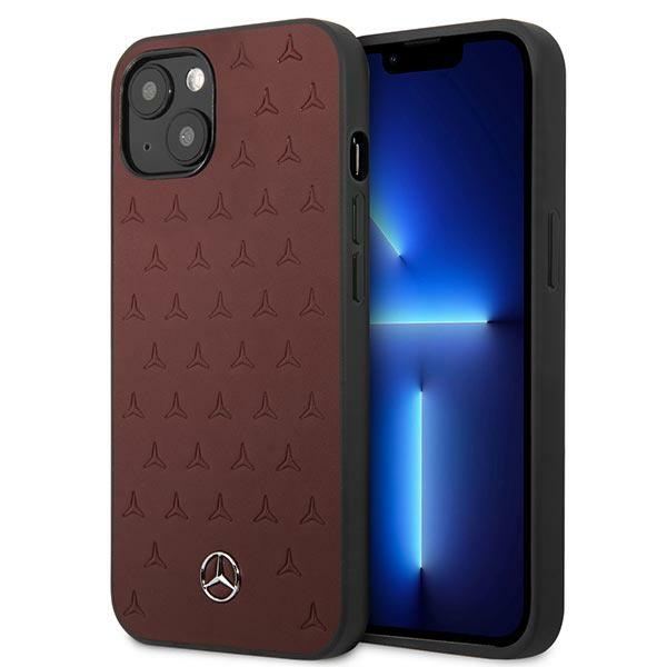 MERCEDES Apple iPhone 13 Mini Pouzdro pouzdro s červeným vzorem hvězd