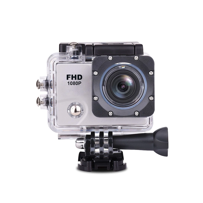DV2400 Full HD Wi-Fi 12Mpx Sportkamera, Weitwinkel wasserdicht + Zubehör – Weiß