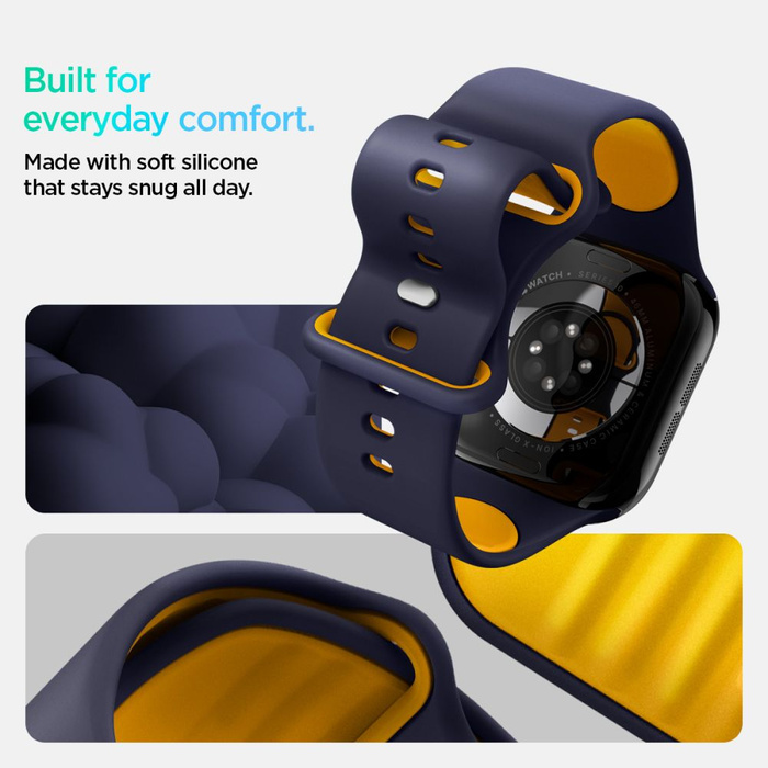 CORREA SPIGEN APPLE WATCH 6 / 7 / 8 / 9 / 10 / SE / ULTRA 1 / 2 (44 / 45 / 46 / 49 MM) NANO POP BLUEBERRY AZUL MARINO