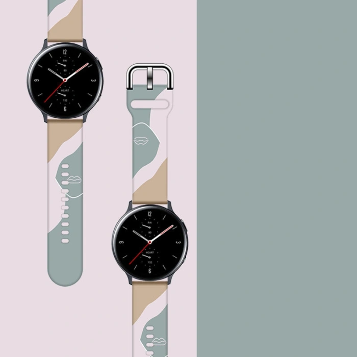 Pasek Strap Moro do Samsung Galaxy Watch 45 / 46 / 47 mm silikonowa bransoletka opaska do zegarka - wzór 17