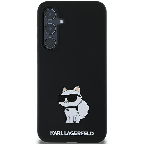 Etui Karl Lagerfeld KLHCSSamsung Galaxy A55SMHCNPK Samsung Galaxy A55 Samsung Galaxy A556 czarny/black hardcase Silicone Choupette Metal Pin