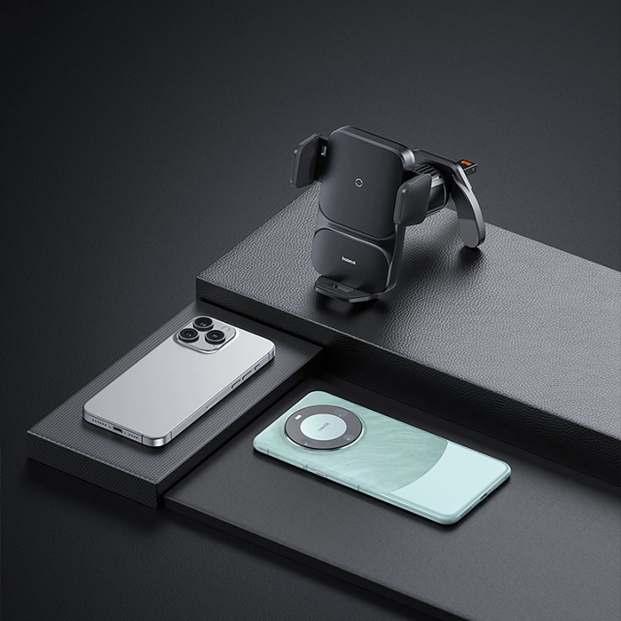 Baseus Wisdom induction charger car phone holder for sticky note black (CGZX000001)