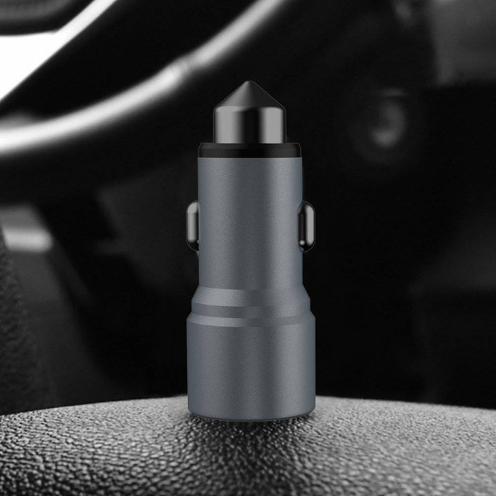 Dudao car charger 2x USB 3.1A gray (R5 gray)
