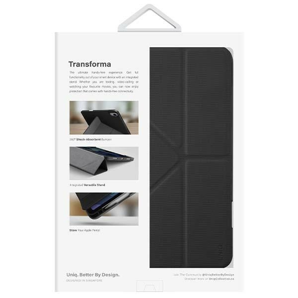 UNIQ case Transforma iPad 10th gen. (2022) Antimicrobial black/ebony black
