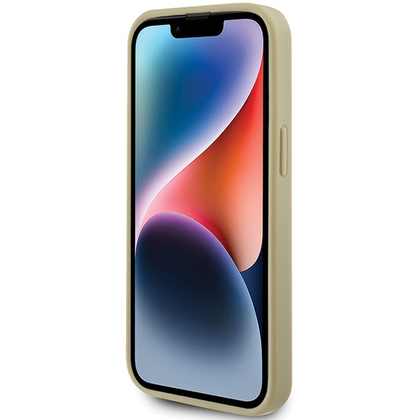 Guess GUHCP15SPSP4LGD iPhone 15 6,1" gold/gold hartcase Perforiert 4G Glitter