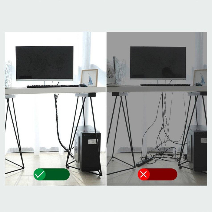 Baseus Rainbow Circle Klettbänder - Klettverschluss Klettband Kabelorganisator 3m schwarz (ACMGT-F01)