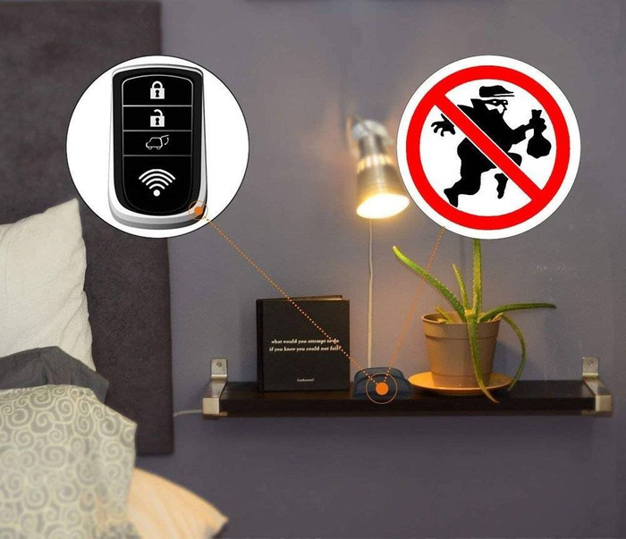 Vertical Signal blocking chest Radio blocking Faraday case for car keys 14 cm x 10 cm black