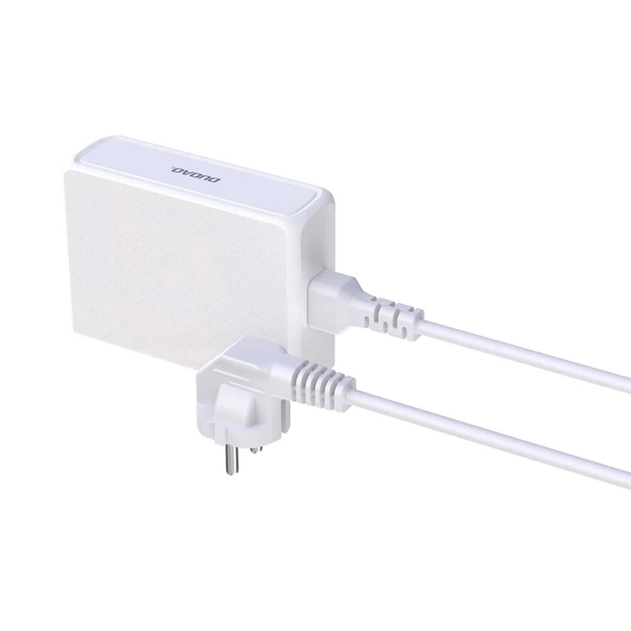 Dudao A228EU GaN nabíječka 1x USB-A 4x USB-C PD 228W - bílá