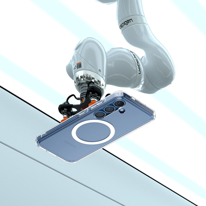 Coque Spigen Ultra Hybrid Mag MagSafe GALAXY S25 CLAIR/BLANC