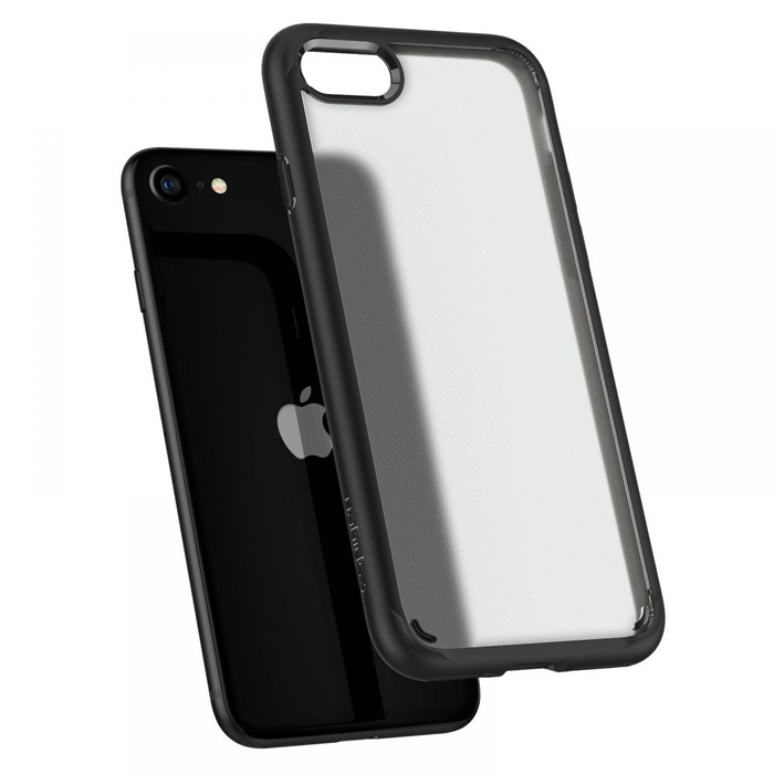 Spigen Ultra Hybrid iPhone 7 / 8 / SE 2020 / 2022 Funda NEGRO ESCARCHA