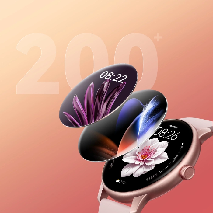 Joyroom Classis Series JR-FC1 Smartwatch with Call Answering Function / IP68 Protection - Pink