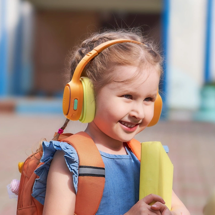 Tronsmart KH03 kabellose Kopfhörer mit ANC, für Kinder, sicher – Orange
