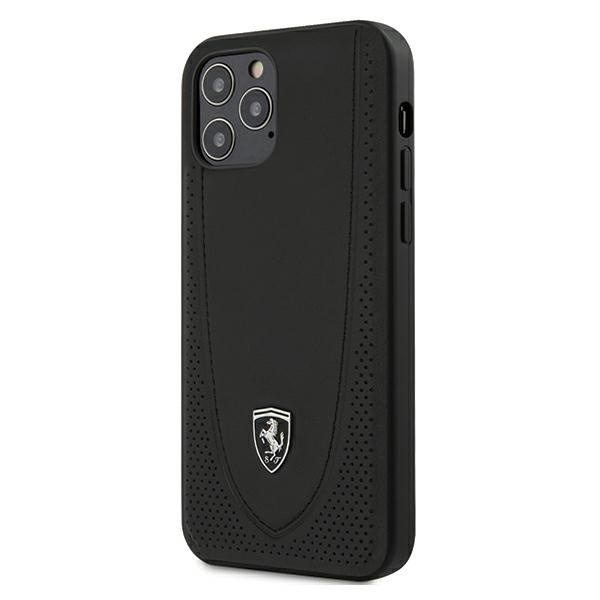 Cover FERRARI Apple iPhone 12 12 Pro 6.1 Off Track Perforato FEOGOHCP12MBK Nero Hardcase