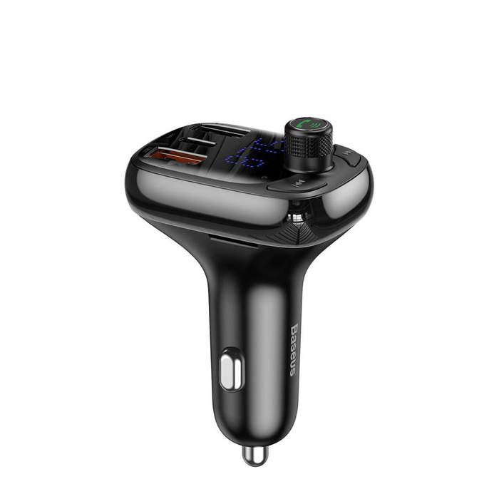 Transmisor Bluetooth / cargador de coche Baseus S-13 (Overseas Edition) - negro