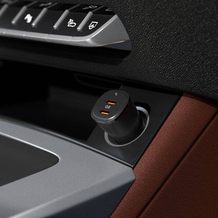 Cargador Spigen ARCEV502 STATION ESSENTIAL CARGADOR DE COCHE 50W NEGRO