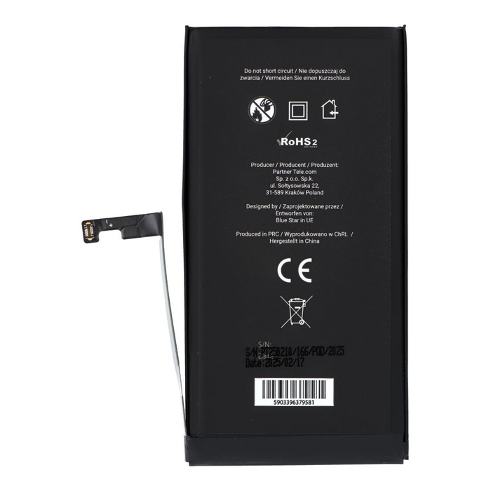 Bateria do iPhone 15 PLUS 4383 mAh Blue Star HQ