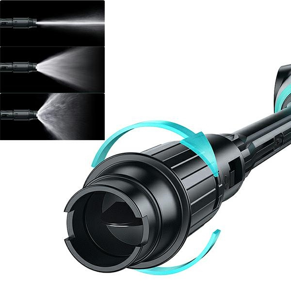 USAMS Pressure washer 5000 mAh + garden hose 5m black/black BXXCQ01 (US-ZB252)