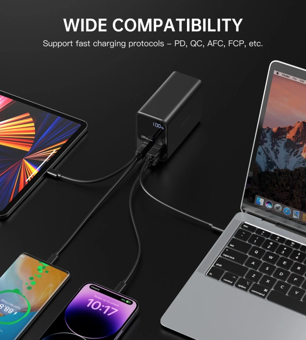 Choetech Powerbank B635BK 2xUSB-A / 2xUSB-C 27000mAh - schwarz