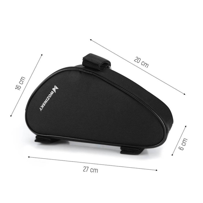 Wozinsky bike bag for 1.5l bike frame black (WBB11BK)