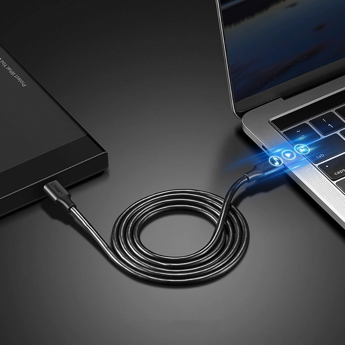 Ugreen USB Type C Lade- und Datenkabel 3A 0,5m schwarz (US286)