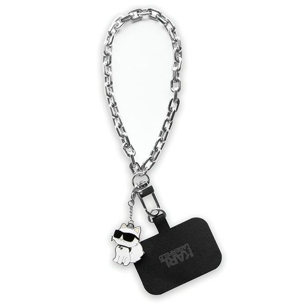 Karl Lagerfeld KLUCHCSKPK Universal Hand Strap Choupette silver/silver