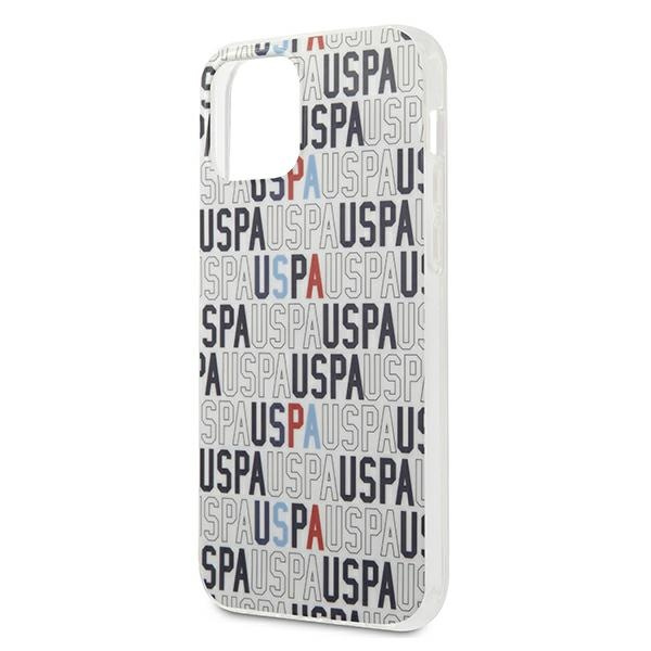 Cover US POLO Apple iPhone 12 12 Pro Logo Mania Collection USHCP12MPCUSPA6 Custodia bianca