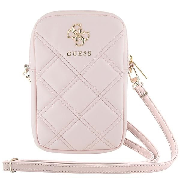 Guess Torebka GUWBZPSQSSGP różowy/pink Zip Quilted 4G