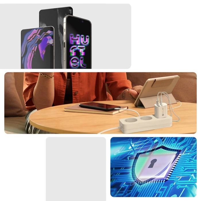 A6MaxL 20W USB-A USB-C Wandladegerät mit USB-C - USB-C 1m Kabel - weiß